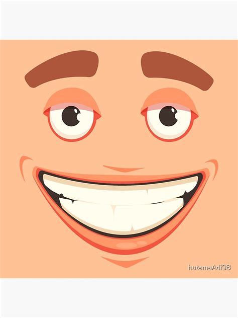 Roblox Smile Face Photographic Print For Sale By Hutamaadi98 Redbubble