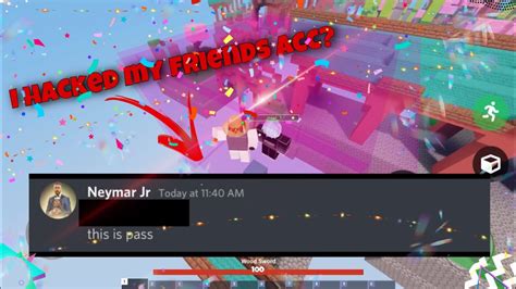 Roblox Bedwars But I Hack My Friends Account 😱😳 Youtube