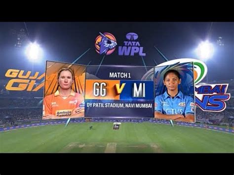 WPL I MUMBAI INDIANS VS GUJRAT GIANTS I HIGHLIGHTS I FIRST MATCH YouTube