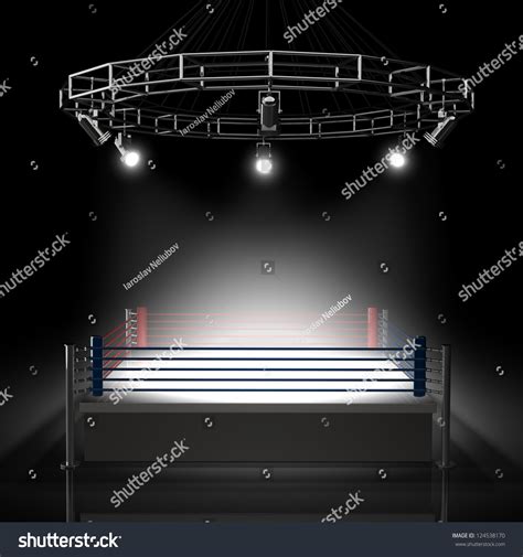 Boxing Ring High Resolution 3d Render Stock Photo 124538170 Shutterstock