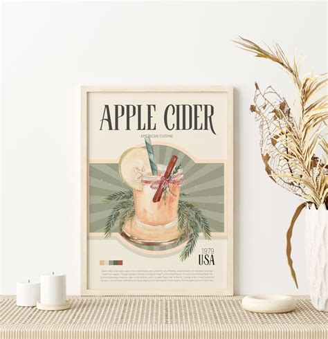 Retro Apple Cider Poster