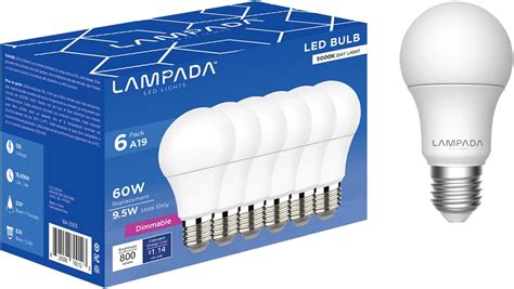 Lampada Dimmable Led Light Bulbs 60w Halogen Equivalent Led Bulb 5000k Daylight White 95w