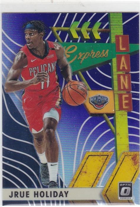 Jrue Holiday Panini Optic Express Lane Purple Pelicans Ebay