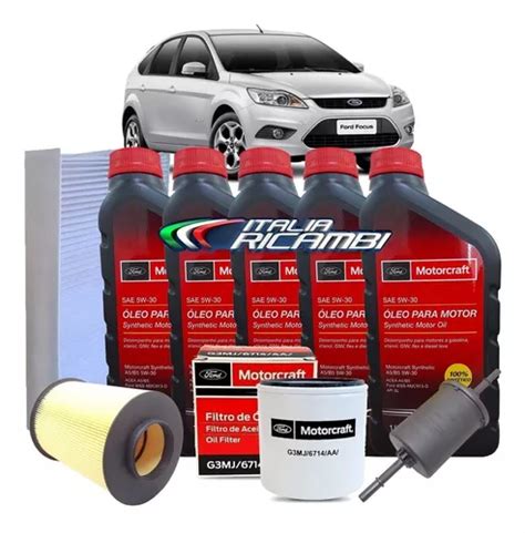 Kit Troca De Oleo 5w30 Ford Motorcraft Filtros E Cabine 10000 Km