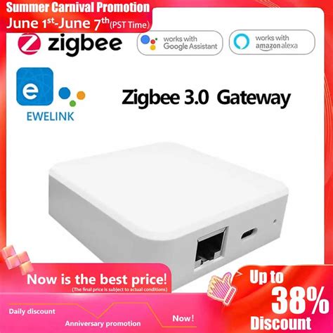 Puente Ethernet Inteligente Zigbee 3 0 Hub DE ENLACE WIFI ZB GW03 Los