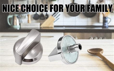 Mootvgoo Pack Wb X Stainless Steel Stove Knobs Compatible With