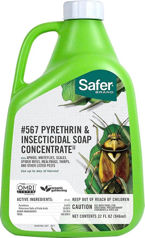 Safer Brand Insecticidal Soap And Pyrethrin Concentrate 32