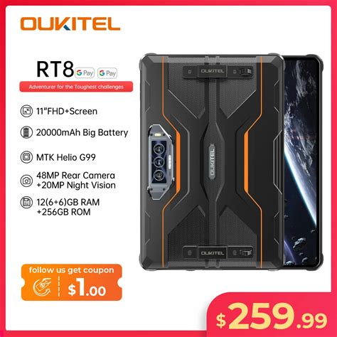 Oukitel Rt Rugged Mah Tablet Fhd Display Gb Gb Helio G