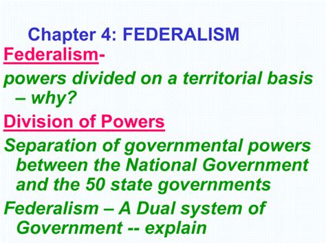 Federalism West Ada School District