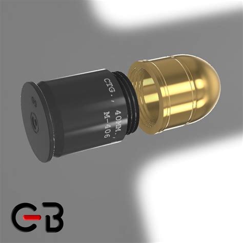 Free 3D file 40mm Grenade - M406・3D printing template to download・Cults