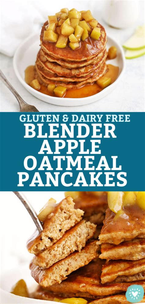 Blender Apple Oatmeal Pancakes Gluten And Dairy Free Recipe Gluten Free Oatmeal Pancakes