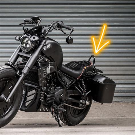 ホンダ レブル250 500 ステルスキャリア付きシーシーバー モトロード Honda Rebel CMX 300 500 Sissy Bar