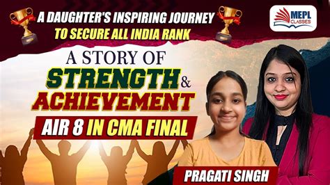 A Daughters Inspiring Journey 🙌 To Secure Air 8 🎖️in Cma Final Exams