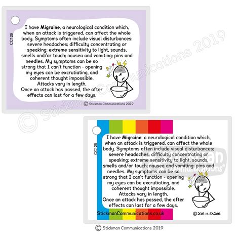 Migraine Card Stickman Communications