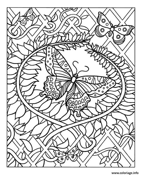 Coloriage Difficile Papillon Dessin Papillon à imprimer