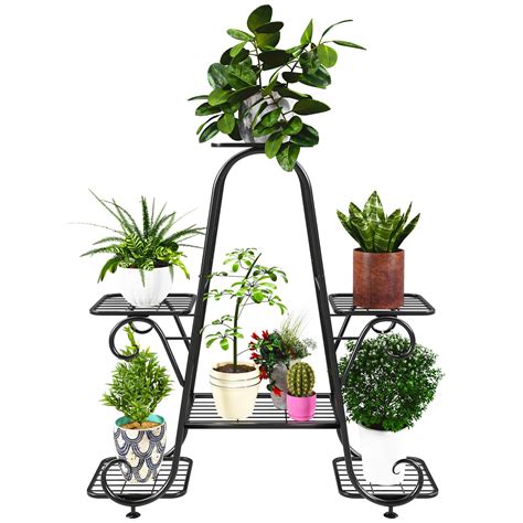 Yisancrafts Tier Plant Stand Metal Plant Stands For Indoor Outdoor