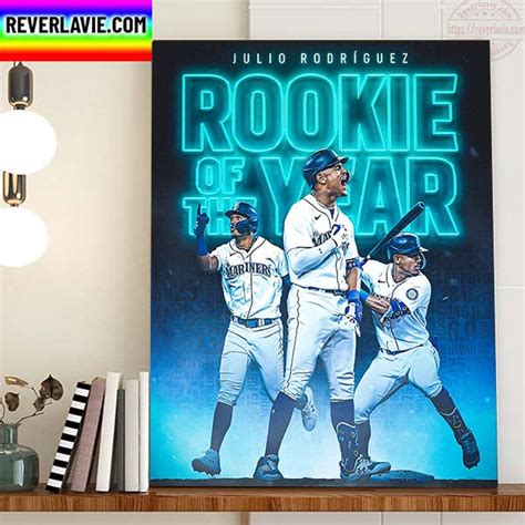 The Seattle Mariners Julio Rodriguez 2022 AL Rookie Of The Year Home