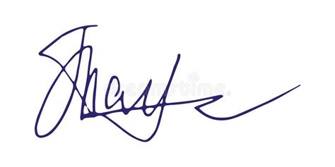 Fake Signature Hand Drawn Sample Own Autograph. Stock Illustration - Illustration of text ...