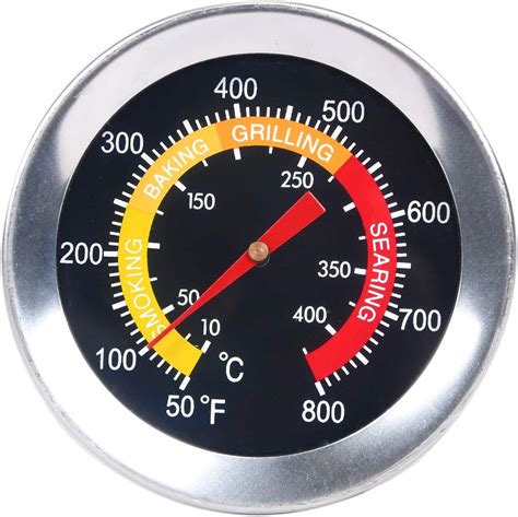 GasSaf BBQ Charcoal Grill Smoker Temperature Gauge Pit Thermometer Dial