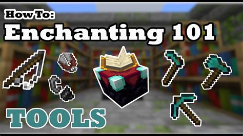 How To Minecraft Survival Guide Minecraft Tool Enchantments Youtube