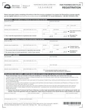 Fillable Online Health Gov Bc Filler Of Fair Ministry Form Fax Email