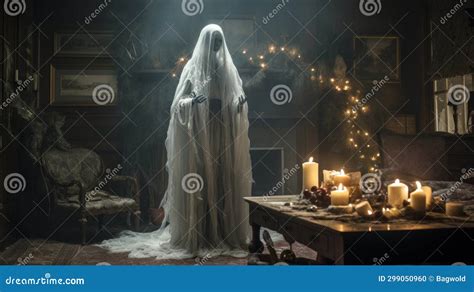 Ghost of Christmas past stock illustration. Illustration of mischievous ...