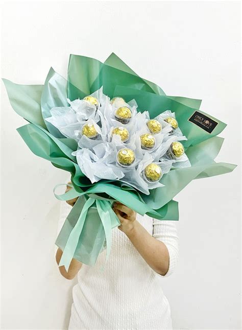 E Ferrero Rocher Bouquet Sameday Flower Delivery To Malaysia Only