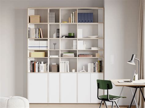 Bookcase in White with Drawers