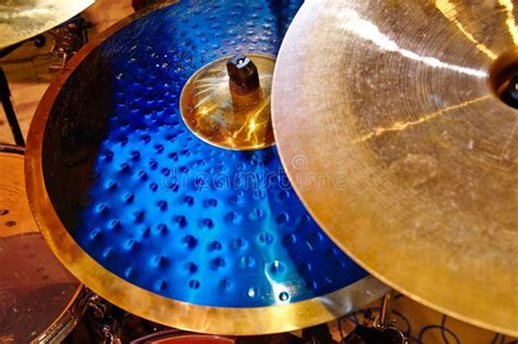 Cymbal Closeup With Drum Set Stock Photo Image Of Closeup Percussion