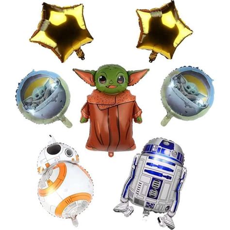 7 Pièces Ballon Star Wars Anniversaire Star Wars Enfant Star Wars