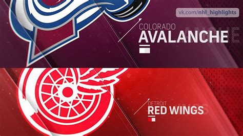 Colorado Avalanche Vs Detroit Red Wings Dec Highlights Hd Youtube