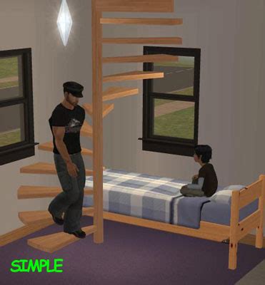 Mod The Sims Pack Of Fully Animated Spiral Stairs