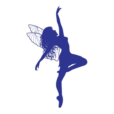 Cute Fairy Silhouette Illustration 10968841 Vector Art At Vecteezy