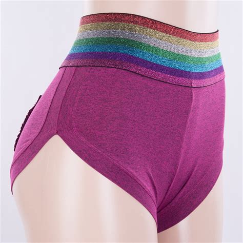 Fashion Waist Multicolor Patchwork Sexy Women Push Up Shorts Bottom