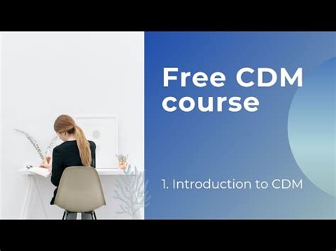 1 Introduction To CDM FREE CDM COURSE Pharmafun4us YouTube