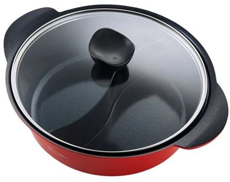 Miji Hot Pot Kochtopf 4L rot schwarz bei Camping Wagner Campingzubehör