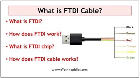 What is FTDI Chip and Cable? Where are they Used?