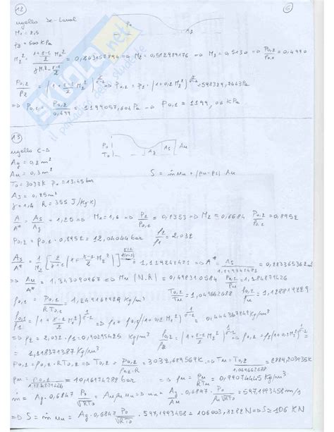 Esercizi Esercitazione Di Gasdinamica