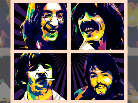 The Beatles Pop Art by Nazmus SaQib on Dribbble