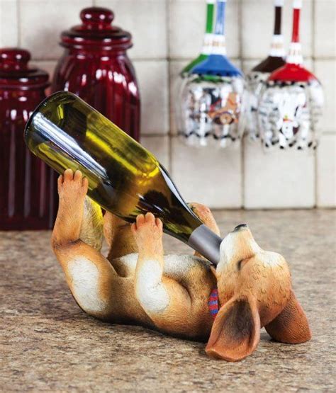 Life with a Dog Polystone Wine Bottle Holder | Wine bottle holders, Dog ...