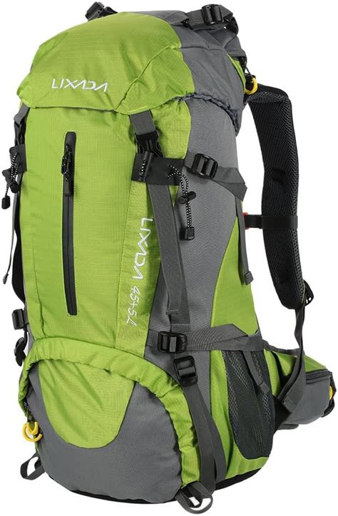 Lixada Mochila De Senderismo 50L Con Cubierta Impermeable Mochila De