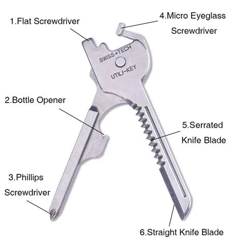 Utili-Key 6 in 1 (Swiss Tech), Auto Accessories on Carousell
