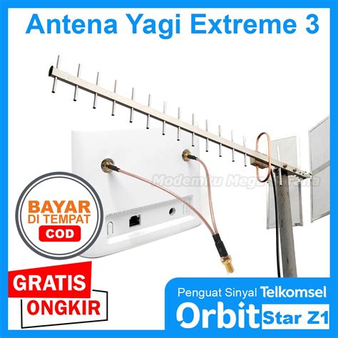 Jual Antena Penguat Sinyal Orbit Star Z Modem Router Yagi Extreme