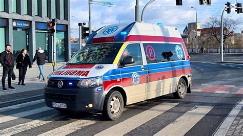 Alarmowo Ambulans P Volkswagen T Gp Dlouhy Transport Medyczny