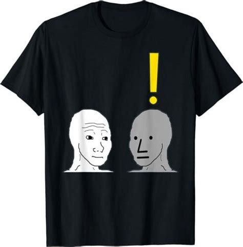 Funny Npc Wojak Meme T Shirt Walmart