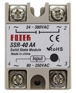 MÓDULO DE RELÉ DE ESTADO SÓLIDO SSR 40A IMPUT ENTRADA 80 250VAC