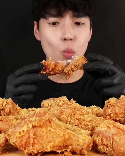 Asmr Mukbang Fried Chicken Drumsticks Eating Sounds Youtube