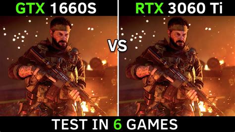 Gtx 1660 Super Vs Rtx 3060 Ti Test In 6 Games Youtube