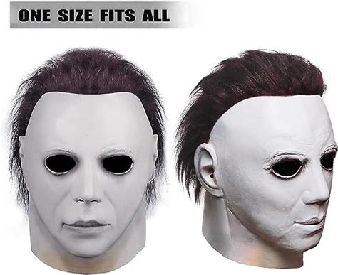 Halloween Mask - 2023 Michael Myers Mask, 100% Natural Latex Full ...