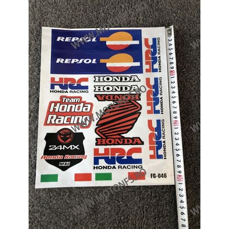 Set Autocolant Stickere Pentru Carena Moto Honda Racing